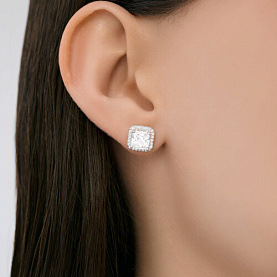 Серьги SOKOLOV - Серебро 925, Фианит (арт. 94027150-91)