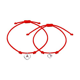 Браслет SOKOLOV - Серебро 925, Синтетический рубин, Фианит (арт. 94050442)