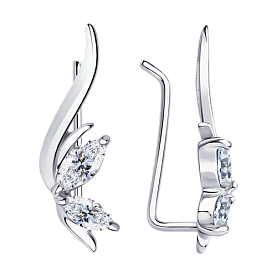 Серьги Diamant - Серебро 925, Фианит (арт. 94-120-01163-1)