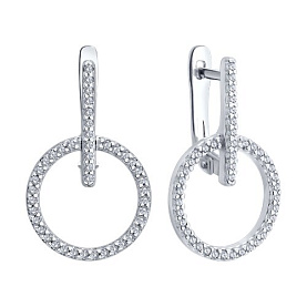 Серьги Diamant - Серебро 925, Фианит (арт. 94-120-00114-1)