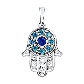 Подвеска SOKOLOV - Серебро 925, Фианит (арт. 94031896)