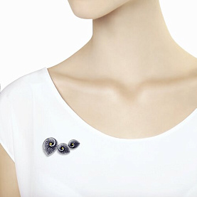 Брошь Diamant - Серебро 925 (арт. 95-140-00363-1)