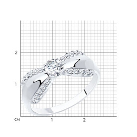 Кольцо Diamant - Серебро 925, Фианит (арт. 94-110-00022-1)