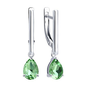 Серьги Diamant - Серебро 925, Кристалл (арт. 94-121-00220-2)