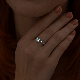 Кольцо SOKOLOV - Серебро 925, Топаз (арт. 92011254)