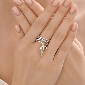 Кольцо SOKOLOV - Серебро 925, Фианит (арт. 94014594)