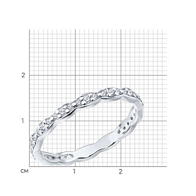 Кольцо SOKOLOV - Серебро 925, Фианит (арт. 94013690)