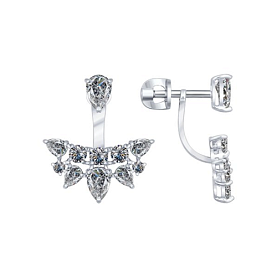 Серьги SOKOLOV - Серебро 925, Фианит (арт. 94021936)