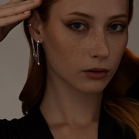 Серьга SOKOLOV - Серебро 925, Фианит (арт. 94170238)