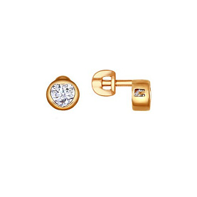 Серьги SOKOLOV - Серебро 925, Фианит (арт. 93020392)