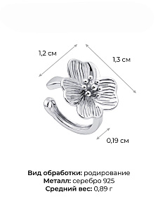 Серьга POKROVSKY - Серебро 925 (арт. 0202441Л00245)
