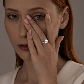 Кольцо SOKOLOV - Серебро 925, Фианит (арт. 94010497)