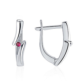 Серьги Platinum Lab. - Платина 950 (арт. ПС-007Р-01)