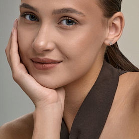 Серьги SOKOLOV - Серебро 925, Бриллиант (арт. 87020131)