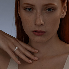 Кольцо SOKOLOV - Серебро 925, Фианит (арт. 94013652)