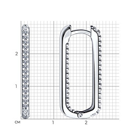 Серьги SOKOLOV - Серебро 925, Фианит (арт. 94025942)