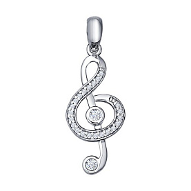 Подвеска SOKOLOV - Серебро 925, Фианит (арт. 94031241)