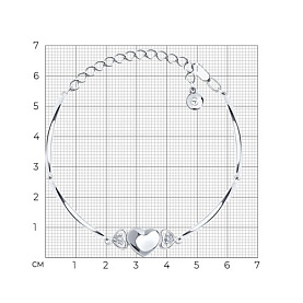 Браслет SOKOLOV - Серебро 925, Фианит (арт. 94050214)