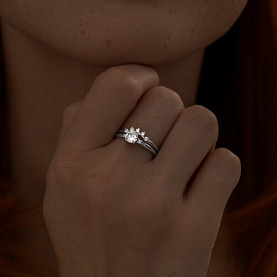 Кольцо SOKOLOV - Серебро 925, Фианит (арт. 94013800)