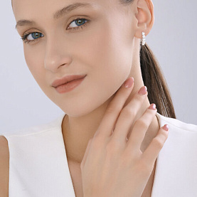 Серьги Diamant - Серебро 925, Фианит (арт. 94-120-00086-1)