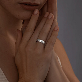 Кольцо SOKOLOV - Серебро 925, Фианит (арт. 95010188)