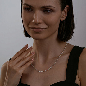 Колье SOKOLOV - Серебро 925, Фианит (арт. 94070543)