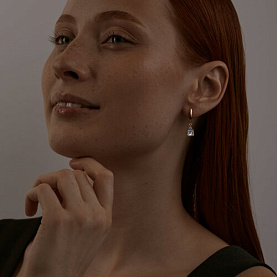 Серьги SOKOLOV - Серебро 925, Фианит (арт. 93022384)