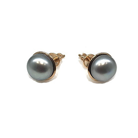 Серьги Прима Эксклюзив - Золото 585, Жемчуг культивированный (арт. 290-1-046)