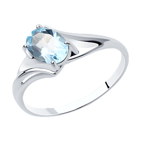 Кольцо Diamant - Серебро 925, Топаз (арт. 94-310-00587-1)