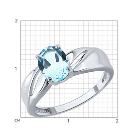 Кольцо SOKOLOV - Серебро 925, Топаз (арт. 92014847)