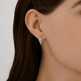 Серьги Diamant - Серебро 925, Фианит (арт. 94-120-02255-1)