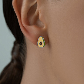 Серьги Diamant - Серебро 925, Эмаль (арт. 94024324)