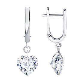 Серьги Diamant - Серебро 925, Фианит (арт. 94-121-00265-1)