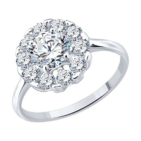 Кольцо Diamant - Серебро 925, Фианит (арт. 94-110-02402-1)