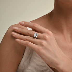 Кольцо SOKOLOV - Серебро 925, Фианит (арт. 94014860)