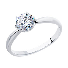 Кольцо SOKOLOV - Серебро 925, Фианит (арт. 94013737)