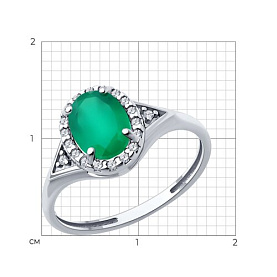 Кольцо Diamant - Серебро 925, Агат (арт. 94-310-00179-2)