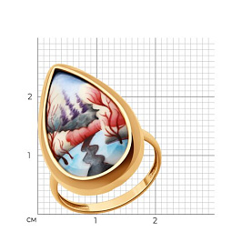 Кольцо SOKOLOV - Серебро 925, Финифть (арт. 93011119)