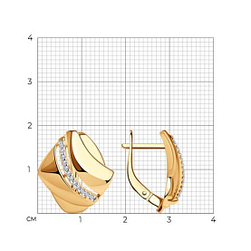 Серьги Diamant - Серебро 925, Фианит (арт. 93-120-00678-1)