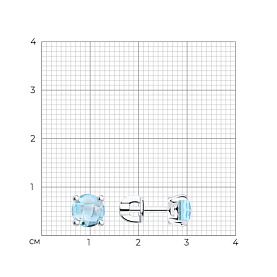 Серьги SOKOLOV - Серебро 925, Топаз (арт. 92021130)