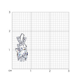 Подвеска SOKOLOV - Серебро 925, Фианит (арт. 94030702)