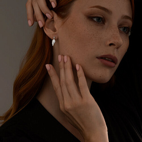 Серьги SOKOLOV - Серебро 925, Фианит (арт. 94025757)