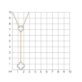 Колье SOKOLOV - Серебро 925, Фианит (арт. 93070145)