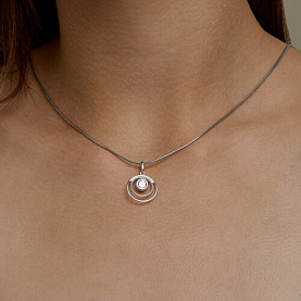 Подвеска SOKOLOV - Серебро 925, Фианит (арт. 94033384)