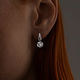 Серьги SOKOLOV - Серебро 925, Фианит (арт. 94025684)