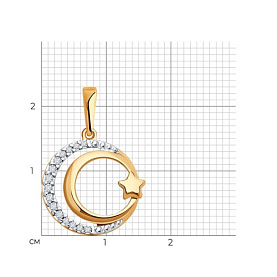 Подвеска SOKOLOV - Серебро 925, Фианит (арт. 93030571)