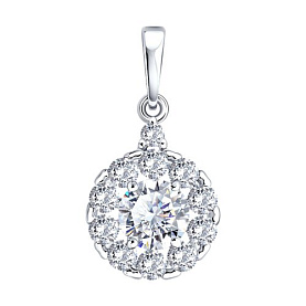 Подвеска Diamant - Серебро 925, Фианит (арт. 94-130-02402-1)