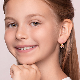 Серьги SOKOLOV - Серебро 925, Фианит, Эмаль (арт. 93022397)