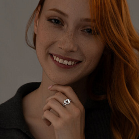 Кольцо SOKOLOV - Серебро 925, Фианит (арт. 94013597)