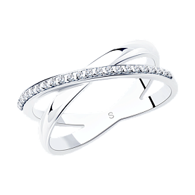 Кольцо SOKOLOV - Серебро 925, Фианит (арт. 94012051)